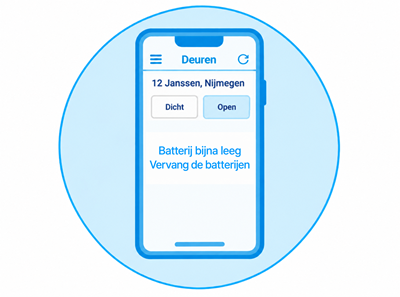 Menu Batterij Leeg