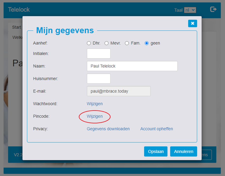 Hulp bij installatie en gebruik Pincode