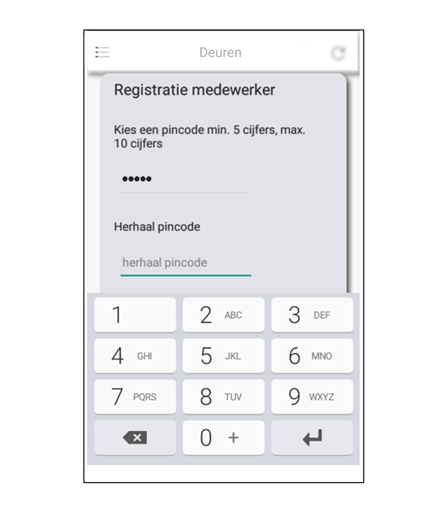 Telelock App Activeren Toetsenbord