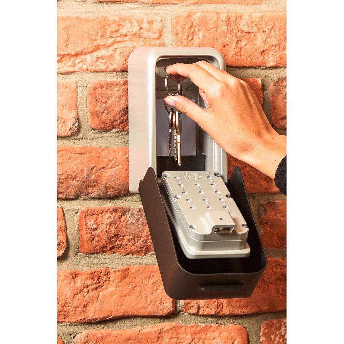 Telelock sleutelkluis aan wand 1200X1200