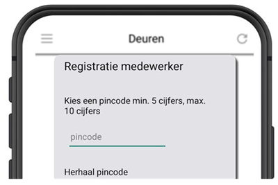 Pincode Aanmaken