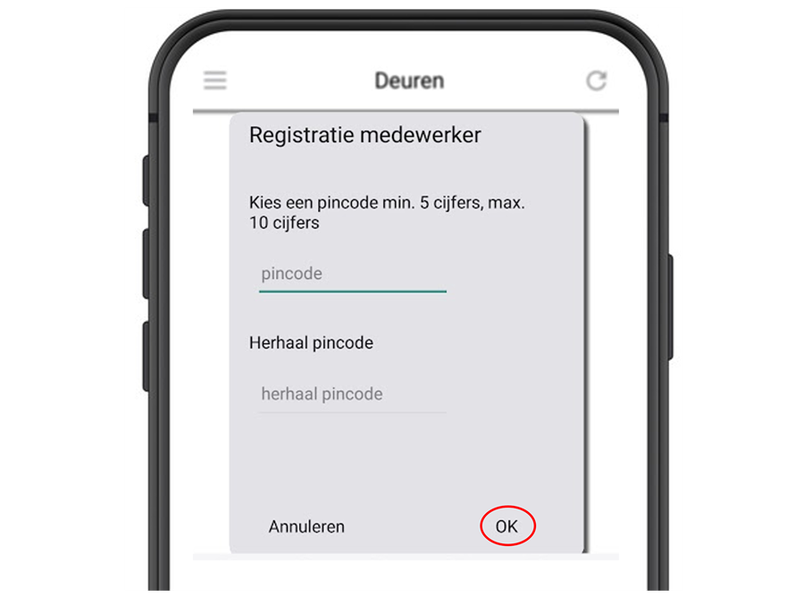 Telelock App Activeren Pincode Invoeren