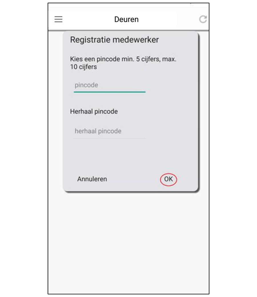 Telelock App Activeren Pincode Invoeren