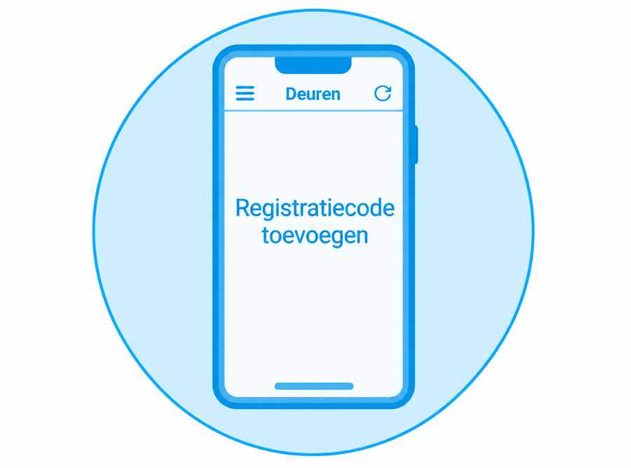 Menu Registratiecode Toevoegen