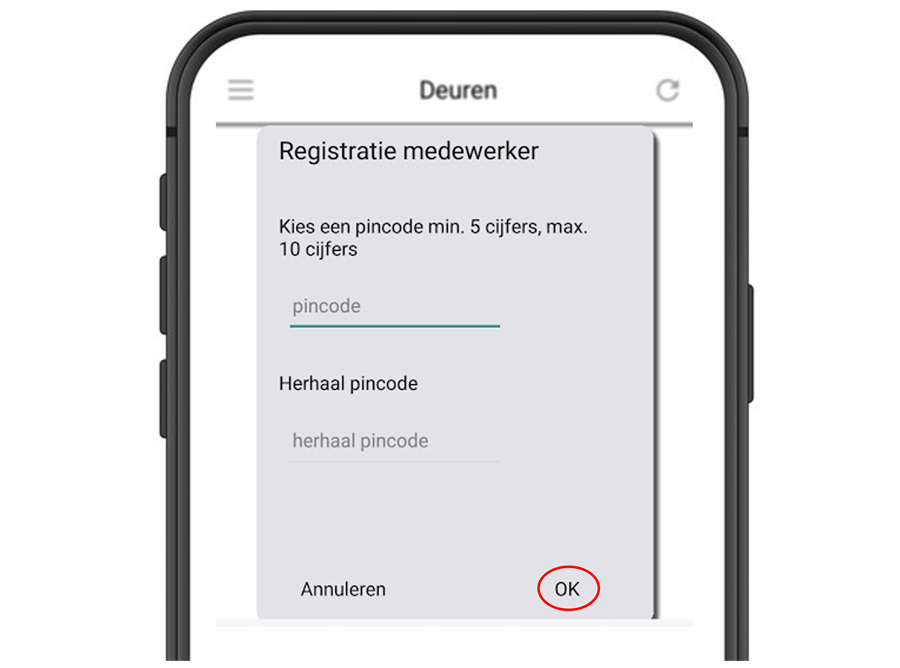 8A Activeer Zorg Pincode Met OK