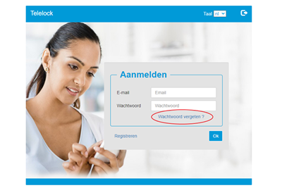 Nieuw Wachtwoord Aanvragen Menu 2