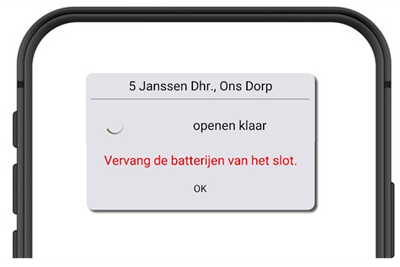 Batterij Leeg Melding Client Menu