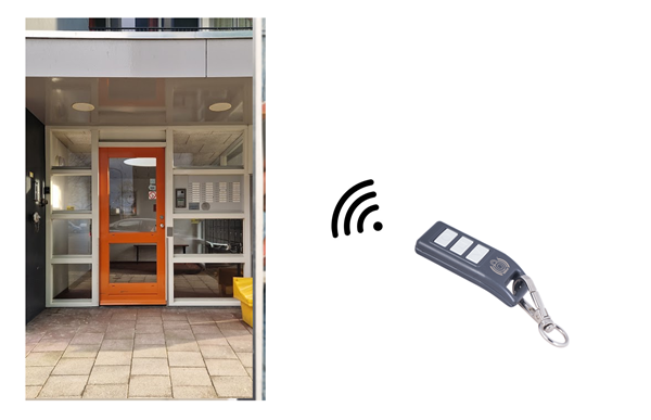 AB CI Open De Deur Met De Telelock Afstandsbediening