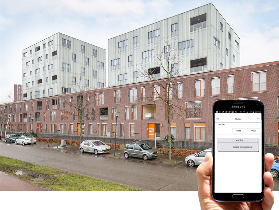 Appartementencomplex Laag Met Telelock App