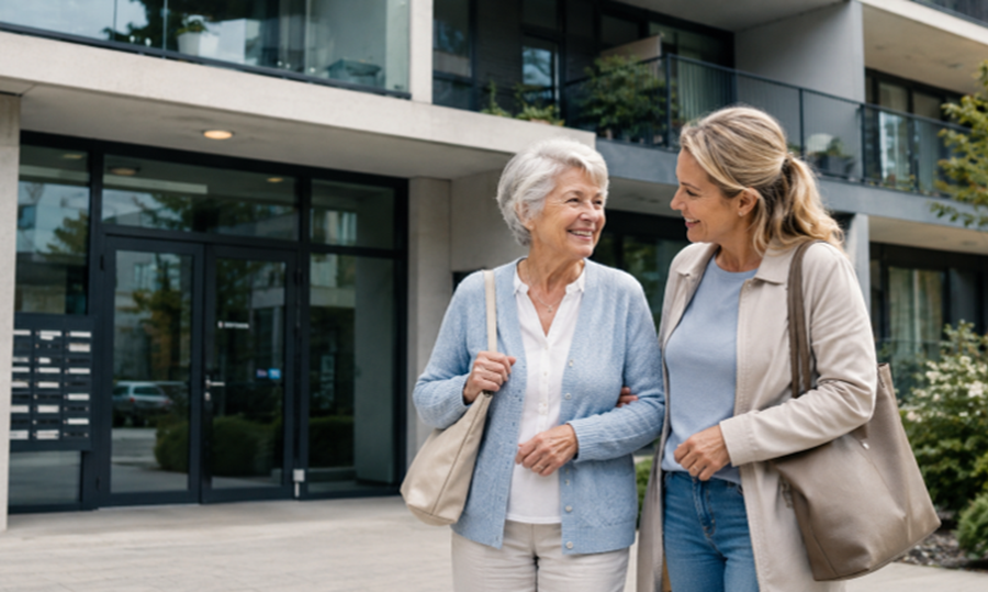 Complex Met Bewoner En Dochter