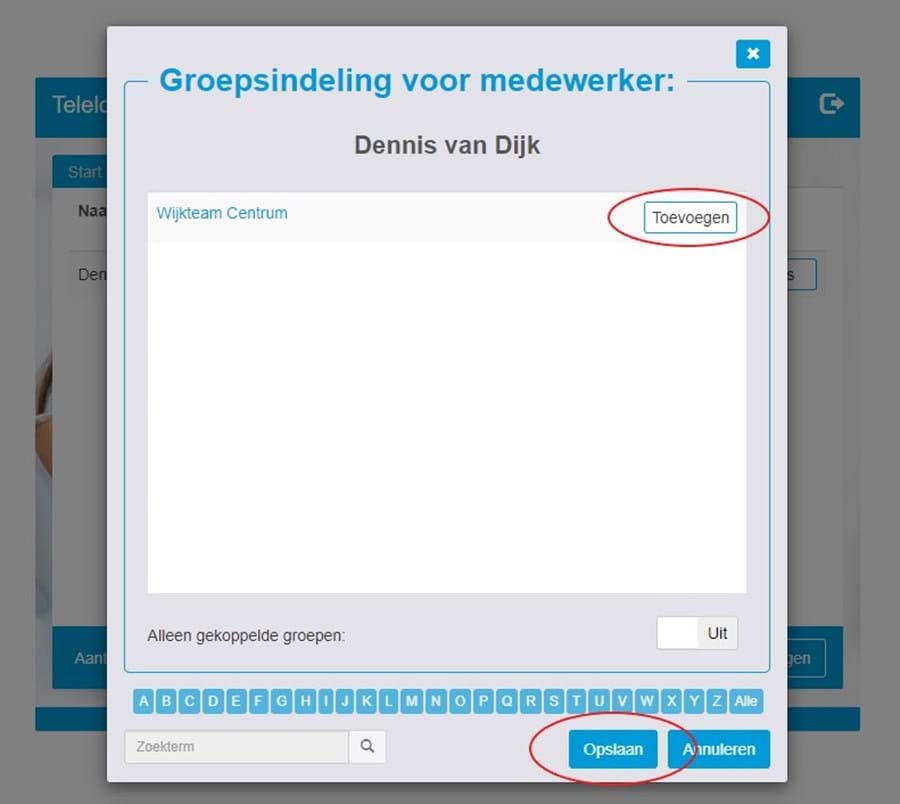 Medewerker Toevoegen Aan Groep 3