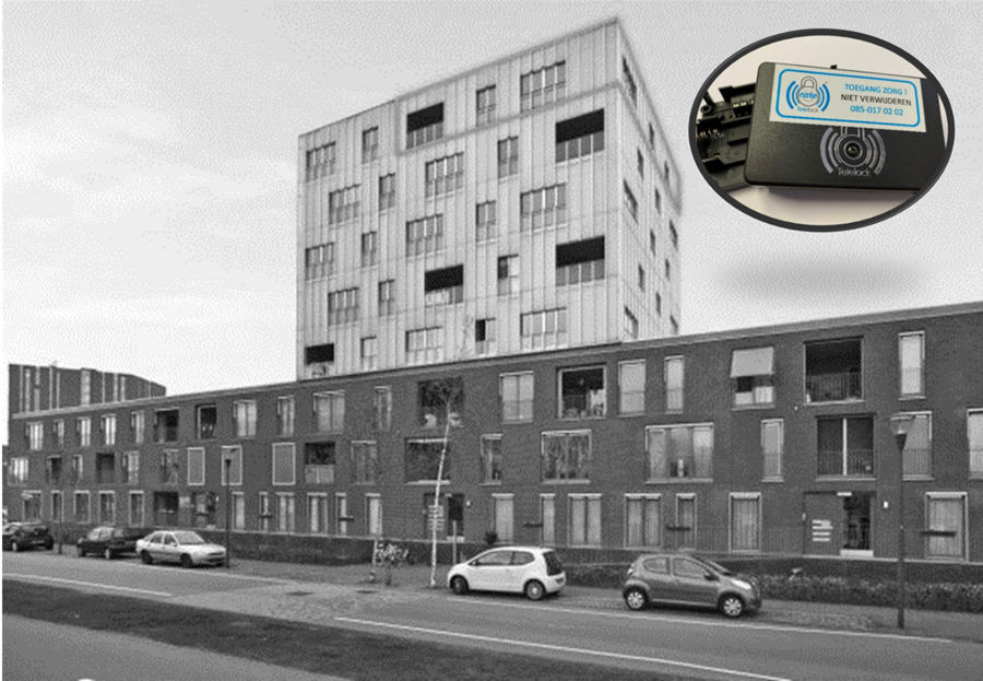 Appartementencomplex Met Telelock Voorziening