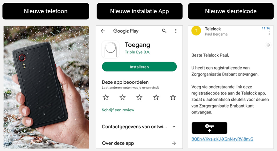 Telelock Nieuwe Telefoon 3 Stappen